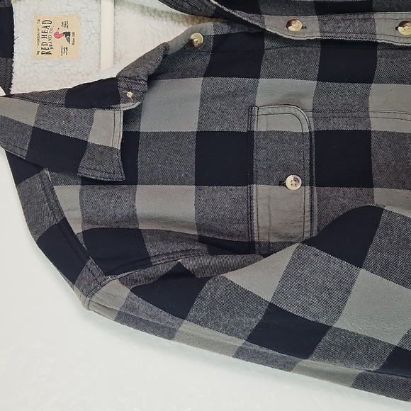 RedHead Charcoal and Black Checkered Button Down Shirt - Picture 7 of 9